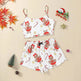 Christmas European And American Thin Pajamas Women's Sleeveless Shorts Milk Silk Simple Casual Two-piece Suit Homewear - EX-STOCK Canada