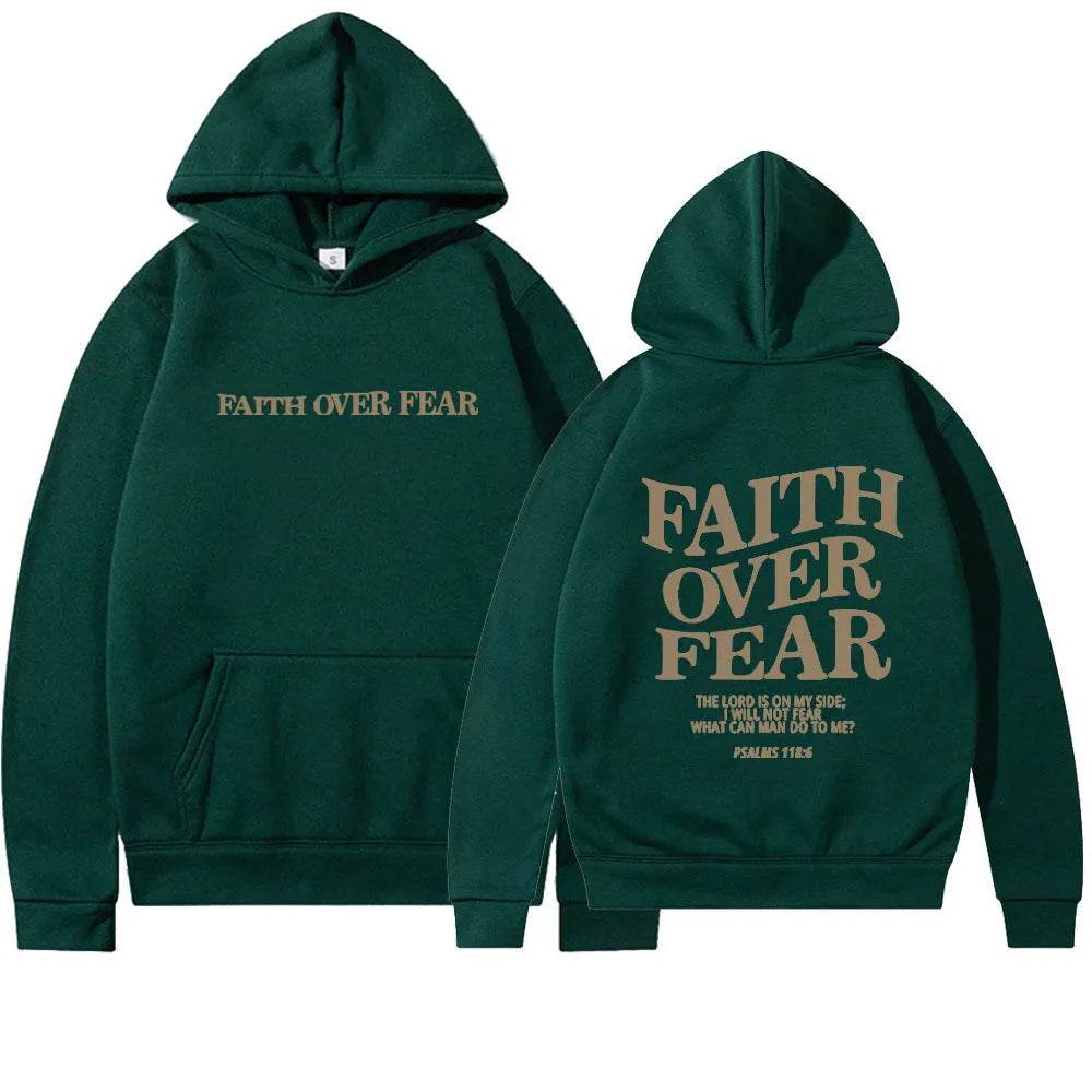 New Hoodie Faith Fear Men's And Women's Printed Sweatshirt - EX-STOCK Canada
