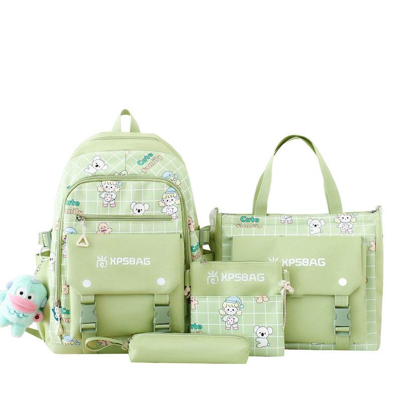 Backpack Primary School Girls Schoolbag Women's Four-piece Set - EX-STOCK Canada