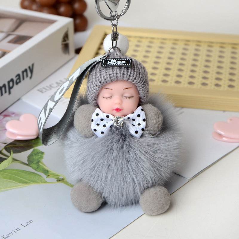 Cute Sleeping Doll Plush Doll Keychain Pendant Backpack Handbag Wallet Accessories - EX-STOCK Canada