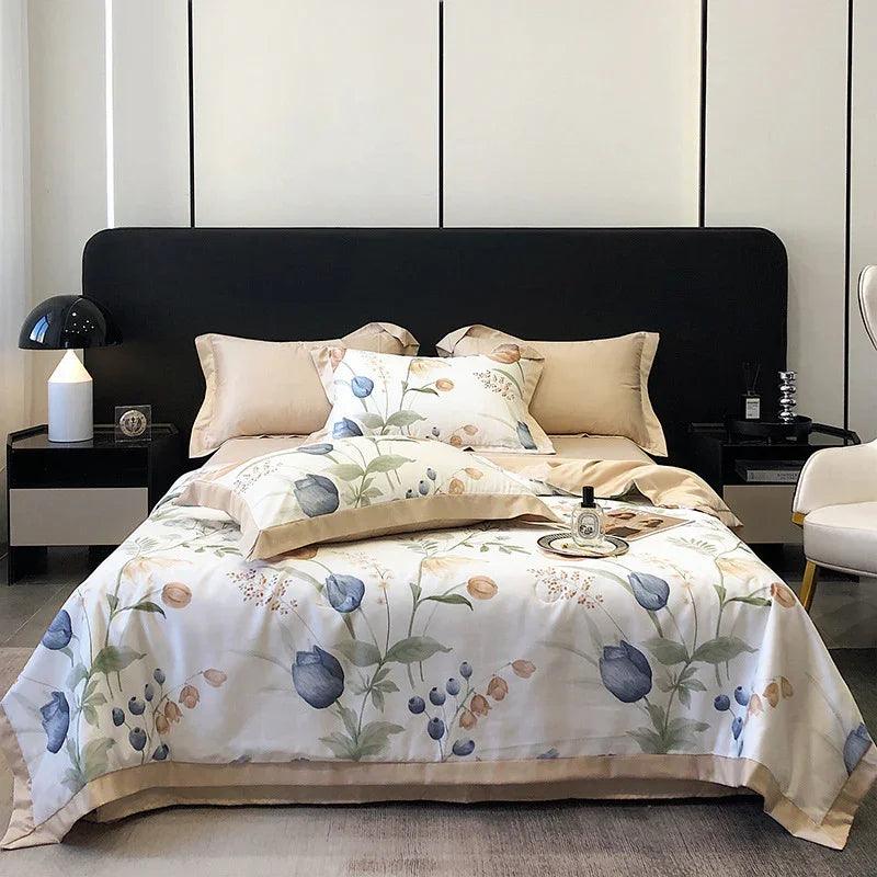 Tencel Summer Duvet Four-piece Washed Silk EX-STOCK Canada