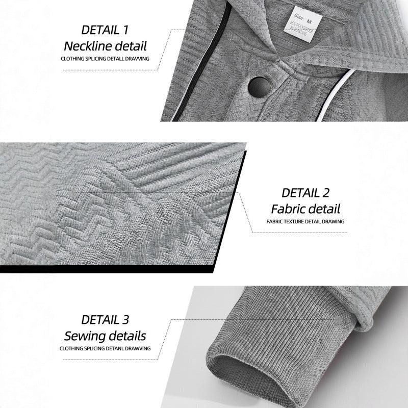 Pullover Solid Color Casual Sports Loose Long Sleeve Hooded Sweater Men EX-STOCK Canada