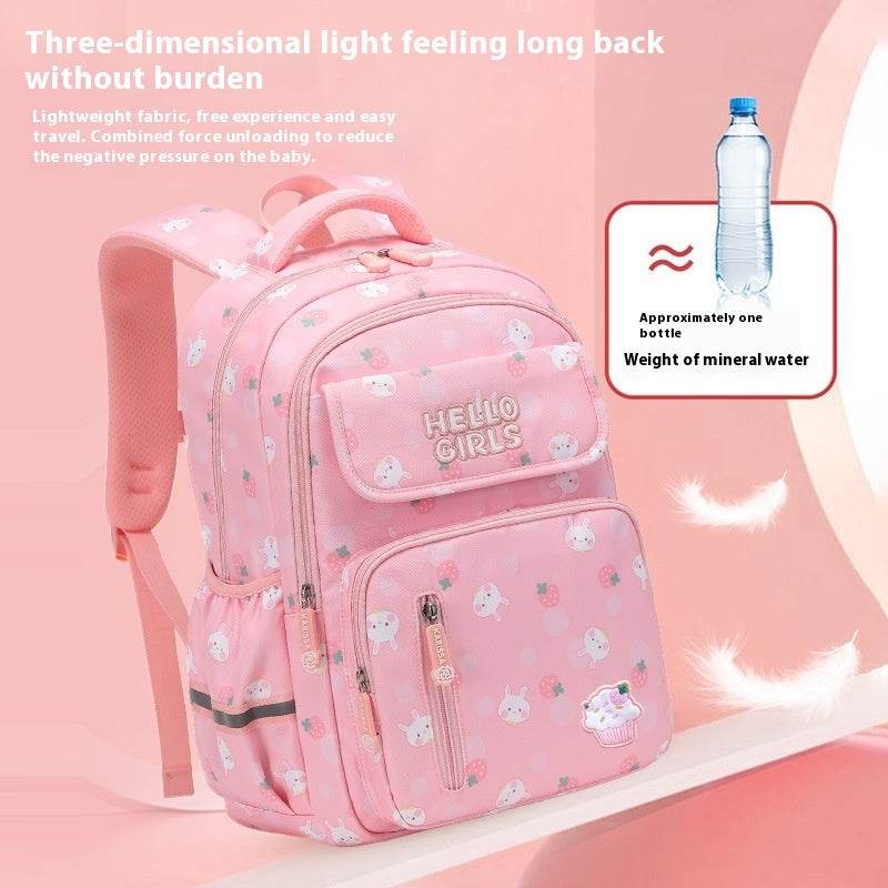 6-12-year-old Primary School Children Girls Backpack Large Capacity Schoolbag - EX-STOCK Canada