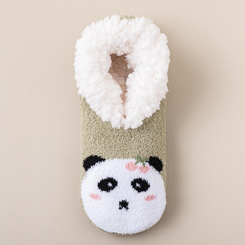 Thickened Room Socks Indoor Non-slip Silicone Lambswool Socks EX-STOCK Canada