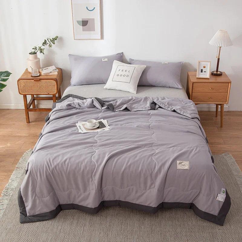 Pure Color Washed Cotton Summer Air Conditioning Duvet EX-STOCK Canada