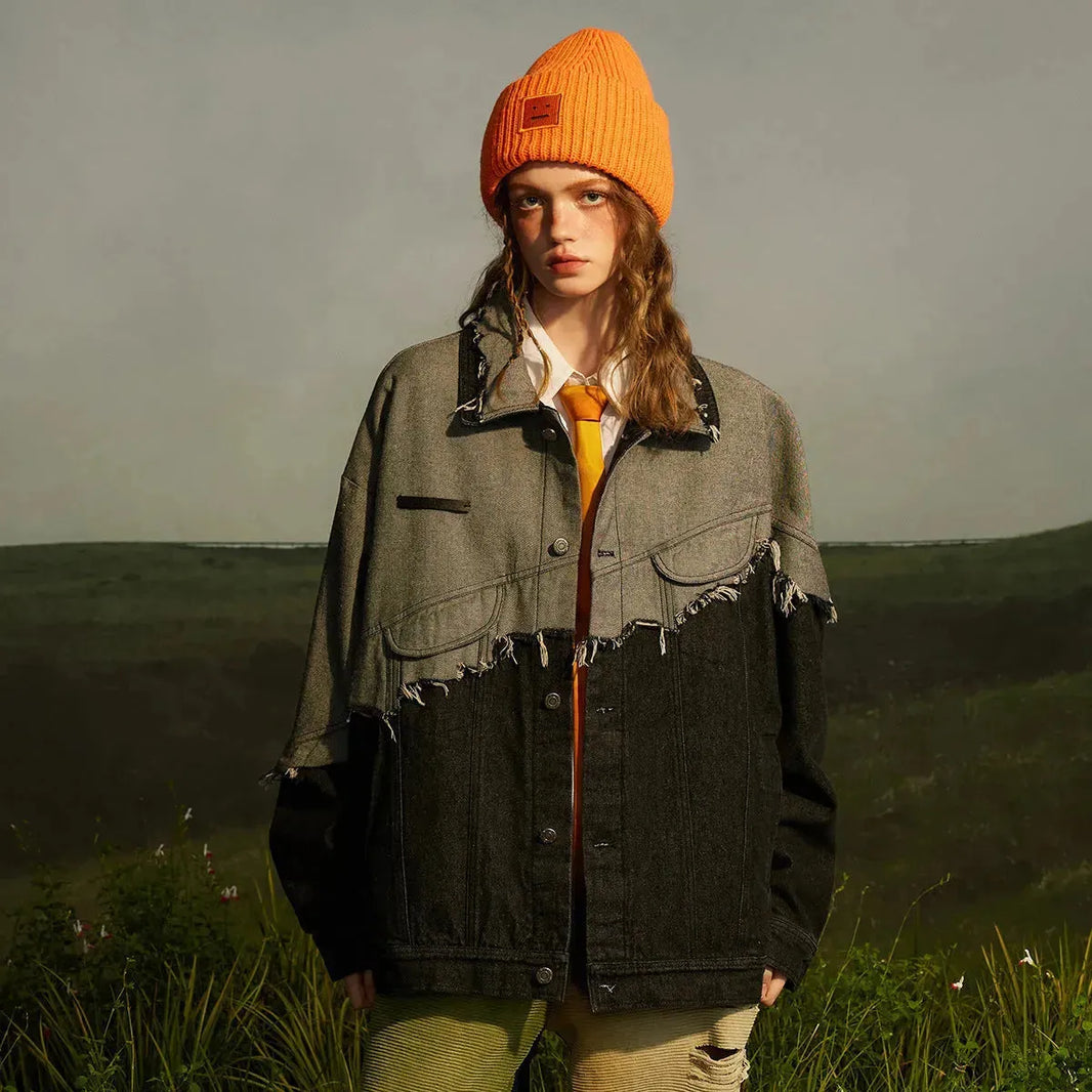 Lapel Denim Jacket For Men And Women - EX-STOCK CANADA