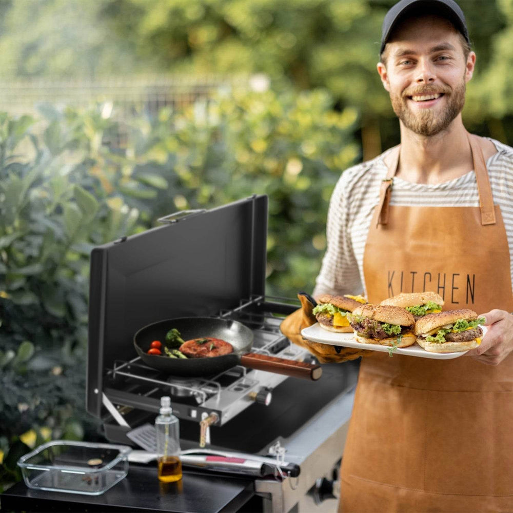 Portable 2 burner Gas Stove propane range camping gas outdoor stove burner - EX-STOCK Canada