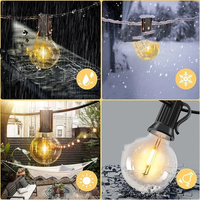 Outdoor G40 Lamp String Waterproof Globe Festival Led String Lights EX-STOCK Canada