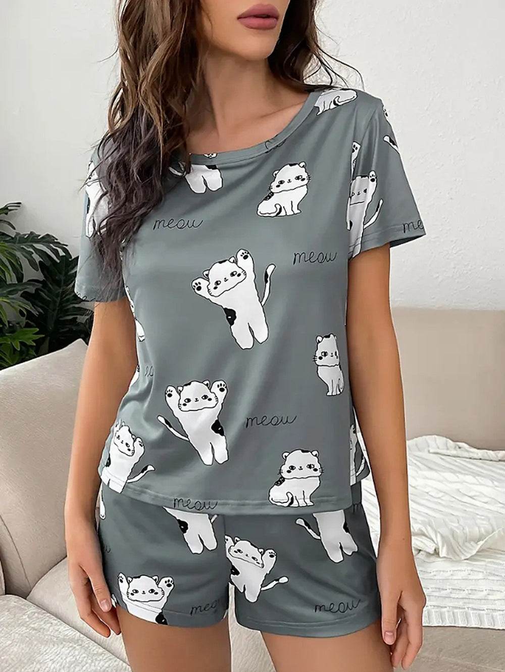 2 piece Pyjamas set women Night sleepwear and Loungewear - EX-STOCK Canada