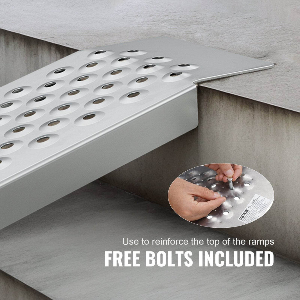 47.2 X 8.5 Aluminum Ramps 880 LBS Capacity Loading Ramps 2PCS - EX-STOCK Canada