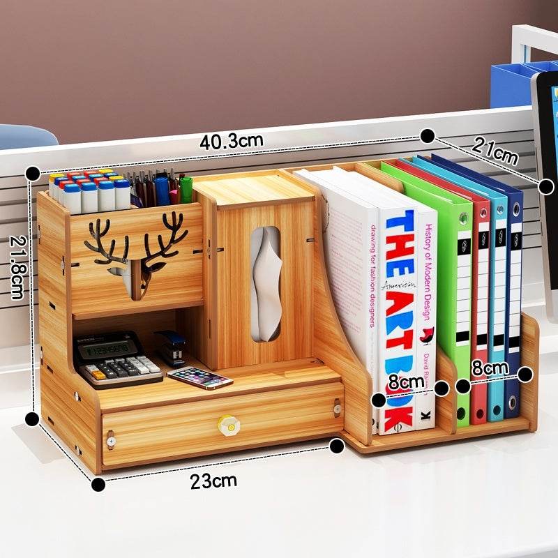 Minimalist Wooden Desk Organizer Office Table Organizer - EX-STOCK Canada
