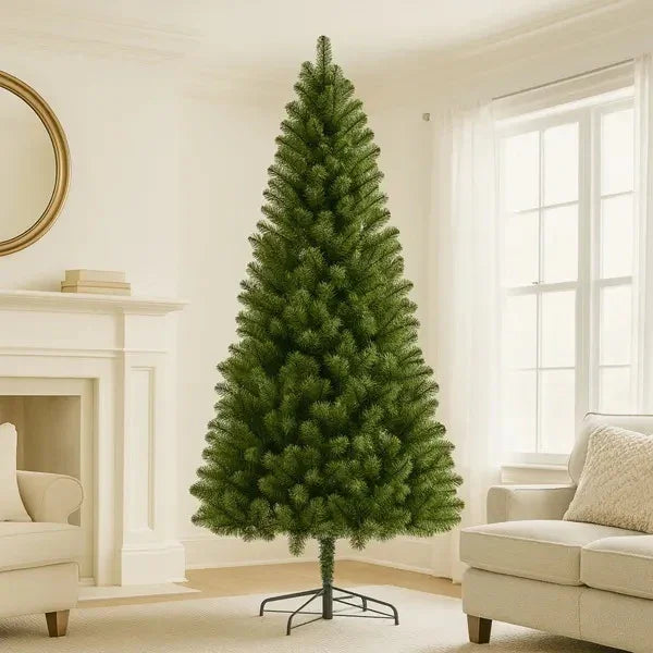 7FT Unlit Artificial Christmas Tree With 775 Tips, Full PVC Branches, Classic Green Holiday Tree With Sturdy Metal Stand For Indoor Home Decoration EX-STOCK Canada