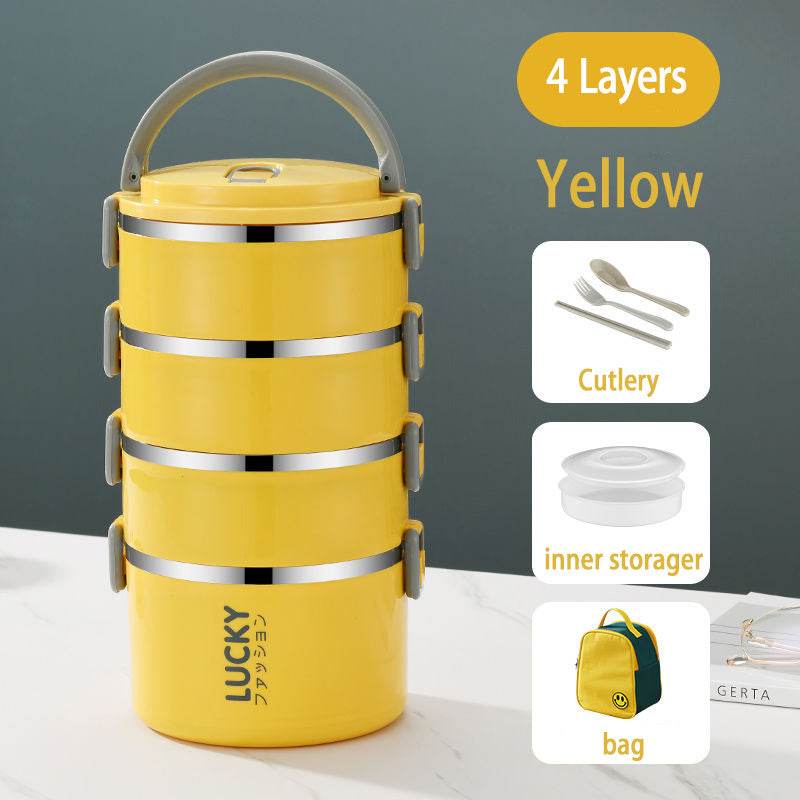 Sealed Multi Layered Thermal Stainless Steel Insulated Lunch box - EX-STOCK Canada