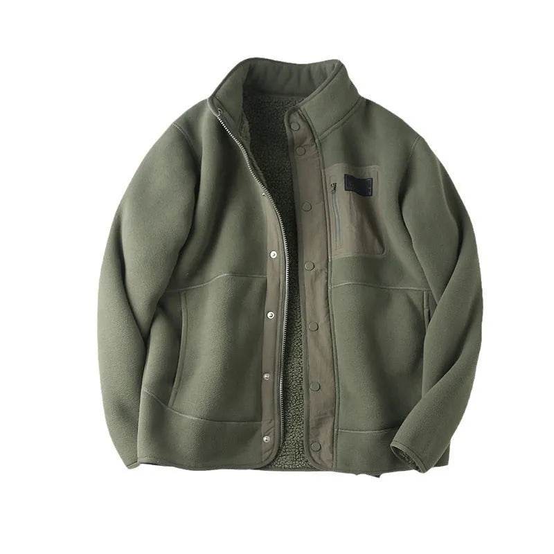 Fleece-lined Thickened Stand Collar Pocket Winter Jacket for men - EX-STOCK Canada