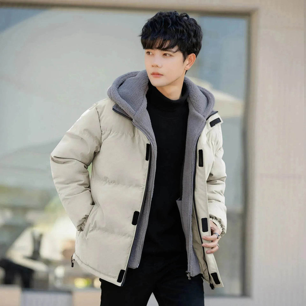 Polar Fleece Hooded Winter Rain Puffer Jacket for Men - EX-STOCK Canada