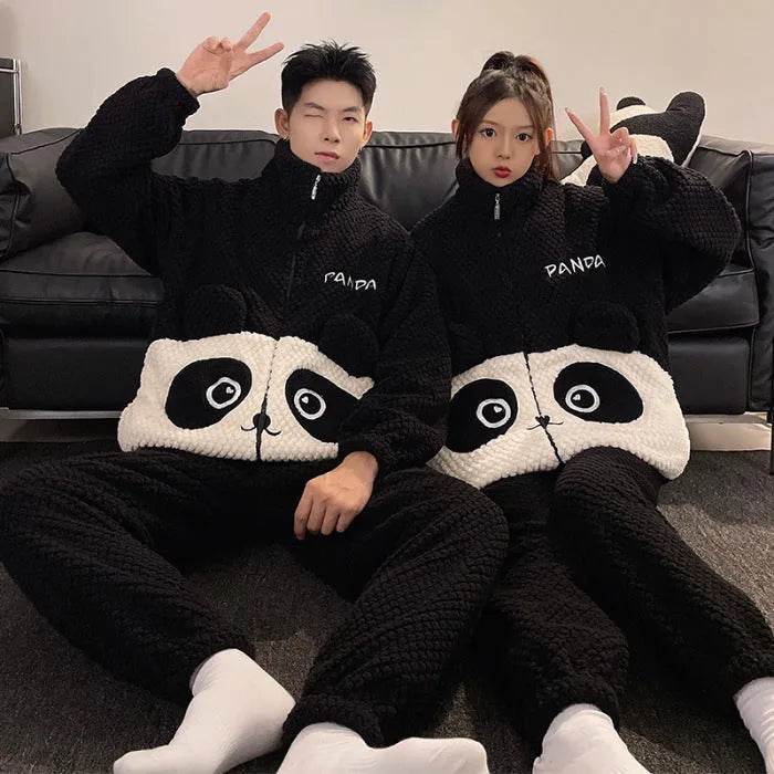 Fashion Casual Embossed Velvet Couple Pajamas - EX-STOCK Canada