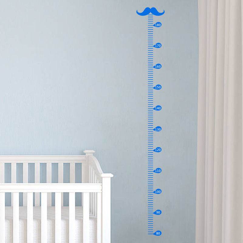 Children's Beard Height Measurement Wall Sticker - EX-STOCK Canada