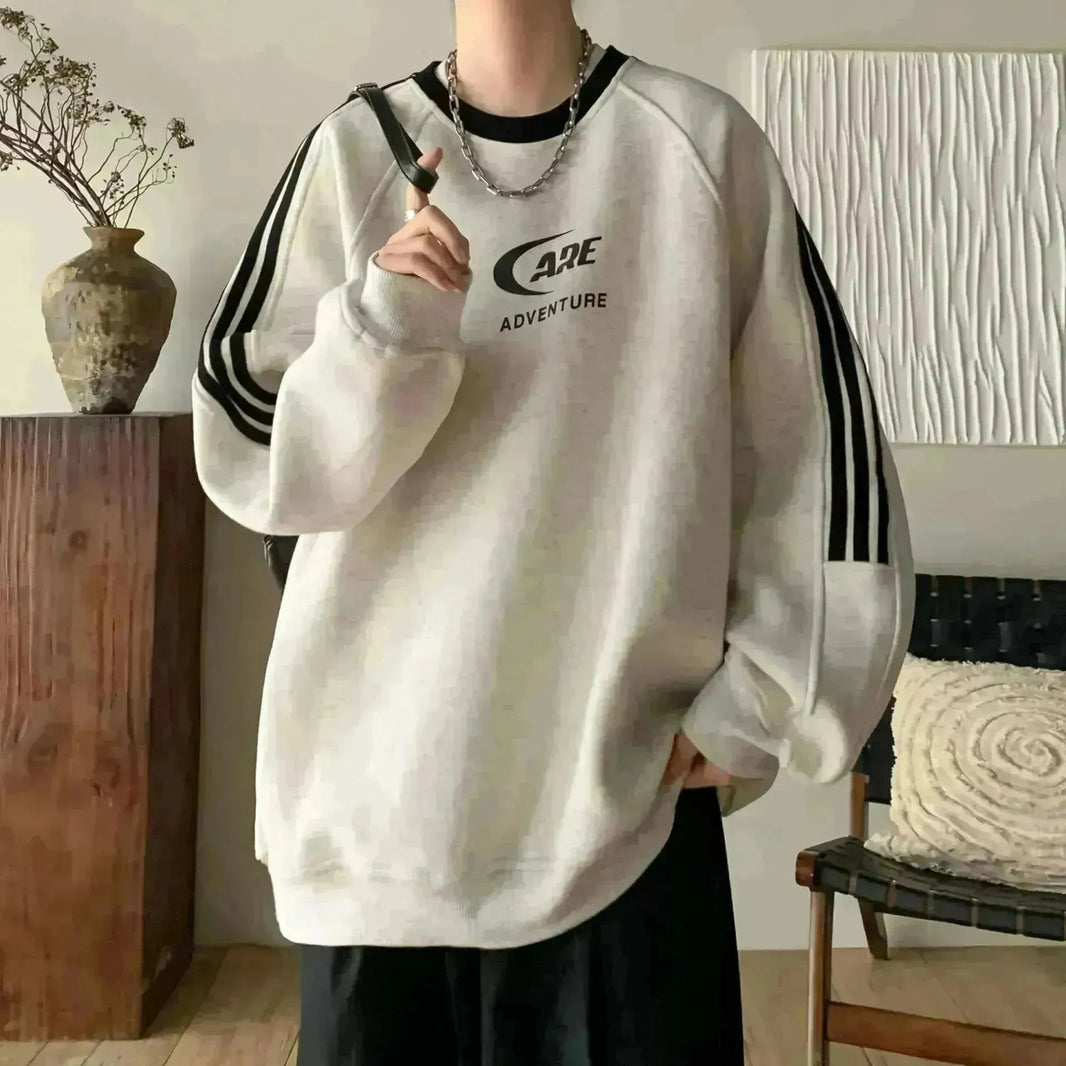 Adolescentes estadounidenses Capelales de sudadera con capucha de sudadera con capucha de gran tamaño para hombres