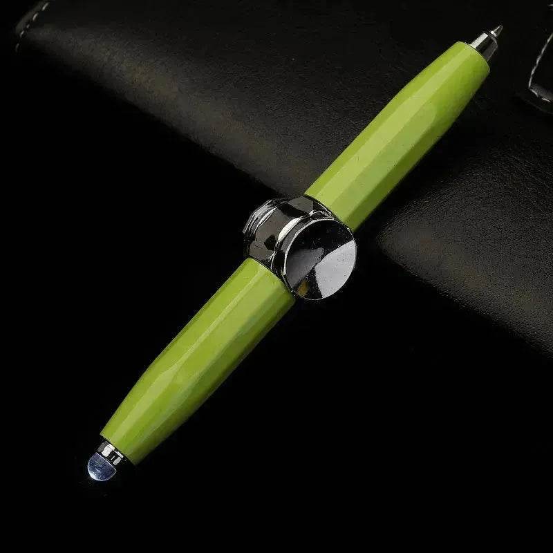 Creative Multi-Function LED Pen Spinning Decompression Gyro Metal Ballpoint Pen Fashion Office School Supplies Writing Pens - EX-STOCK Canada
