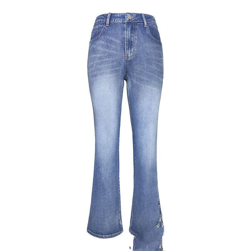 Women's Embroidered Bootcut Slim Fit Jeans - EX-STOCK Canada