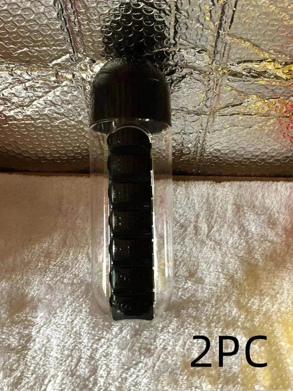 7-Day Pillbox Water Bottle Travel Organizer - EX-STOCK Canada