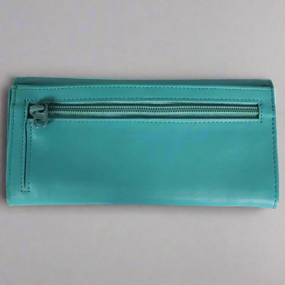 محفظة جلدية ثلاثية الطي بجناح نسائي من JBG الدوليةEX-STOCK Canada