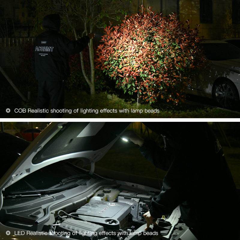 Multifunctional Charging Emergency Light Convenient Keychain Work Light COB High Bright Light Outdoor Camping LED Light - EX-STOCK Canada