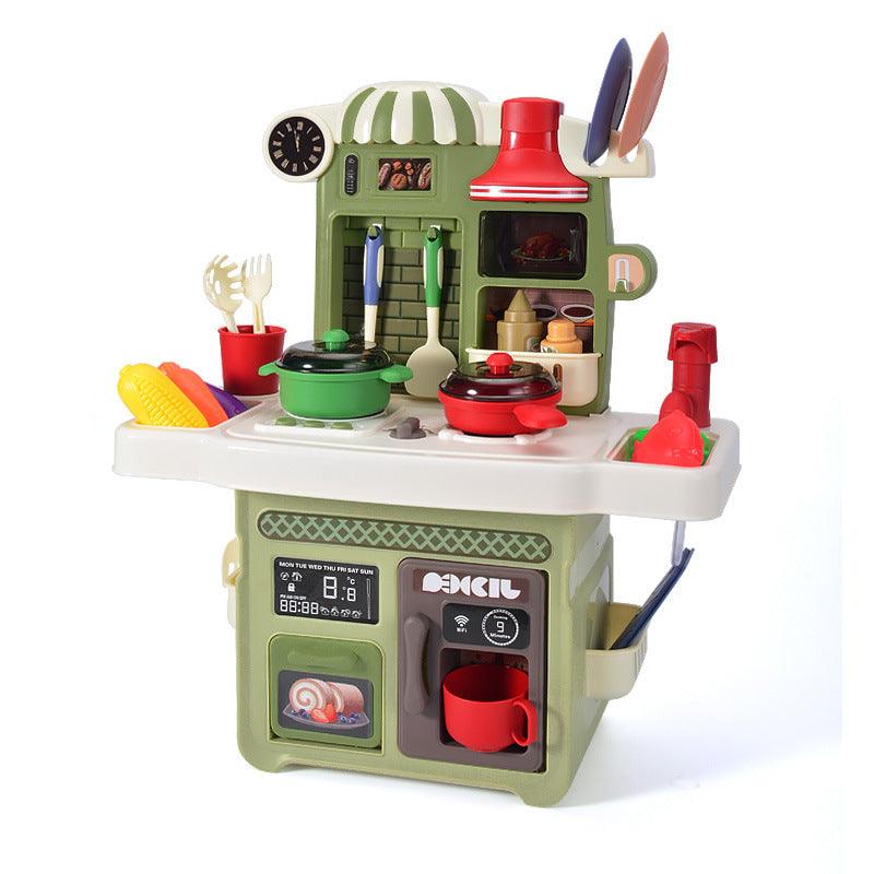 Children's Play House Tableware Table Light and Music Loop Water Cooking Girl Simulation Kitchen Toy Set EX-STOCK Canada