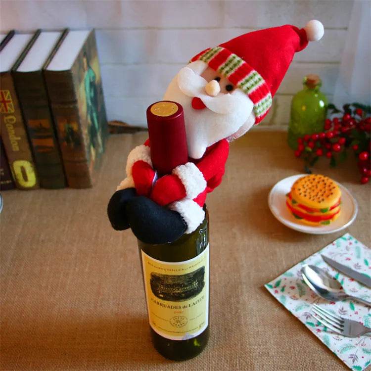 Christmas Decorations Christmas Wine Bottle Socks - EX-STOCK Canada
