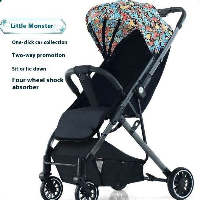 Pull Rod Type Summer Ultra-light Stroller Four Minus EX-STOCK Canada