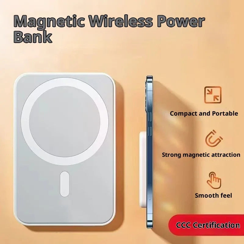 Bi-directional Fast Charging Magnetic Wireless Power Bank EX-STOCK Canada