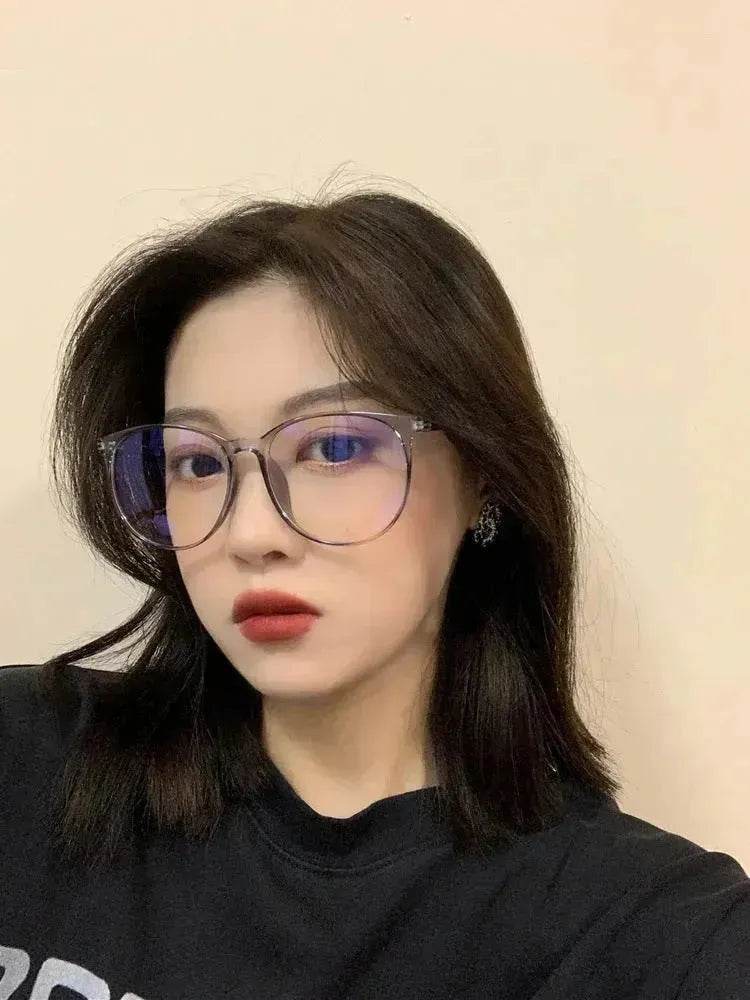 Large-frame Unisex Anti-blue Glasses For Men And Women With The Same Type Of Myopia Finished - EX-STOCK Canada