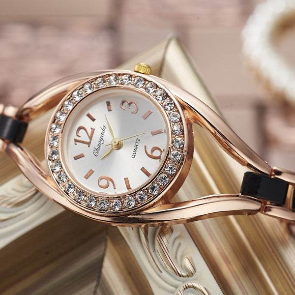 Creative diamond bracelet watch - EX-STOCK Canada