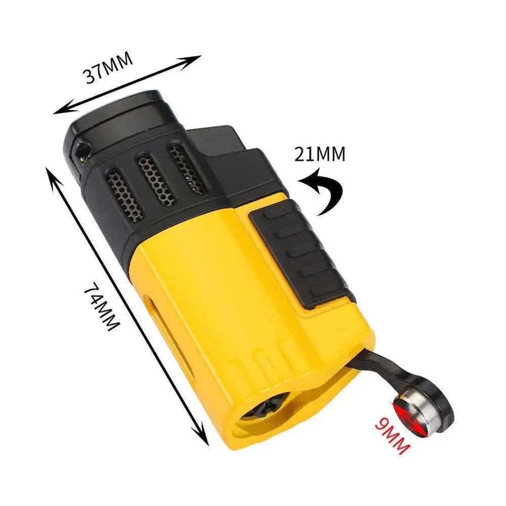 Portable Metal Windproof Cigar Lighter with Cigar Hole Punch - EX-STOCK Canada