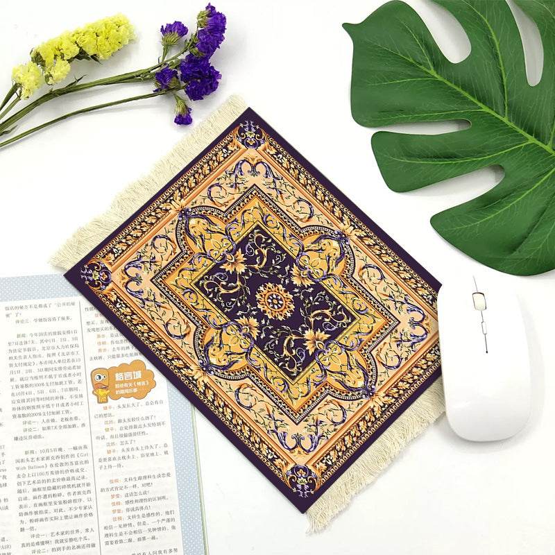 Office mouse pad, Suede fringe mouse pad Hot rubber Bohemian style - EX-STOCK Canada