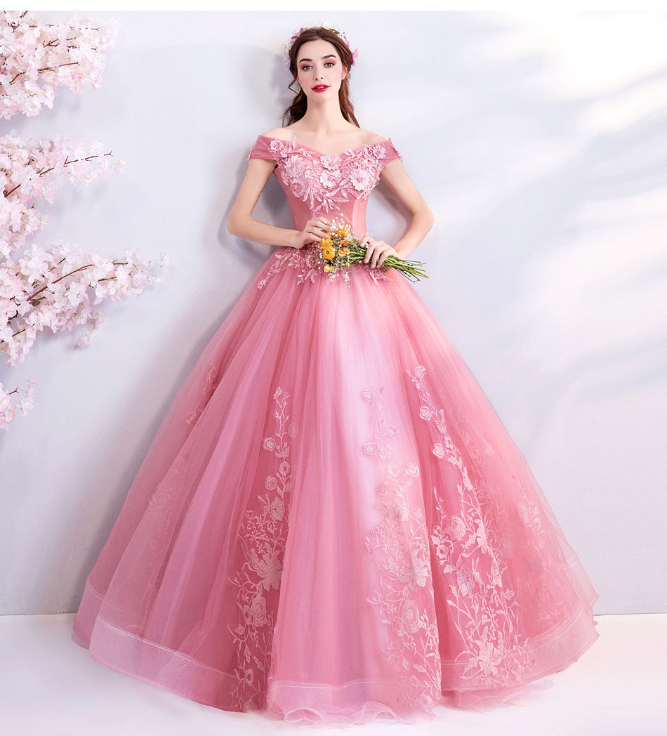 Off-shoulder Bridal Floor-length Yarn Wedding Toast Dress Wedding Dinner Dress EX-STOCK Canada