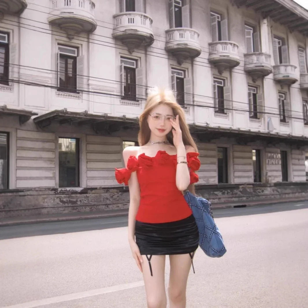 Women's Fashion Short Bandeau Sling Top EX-STOCK Canada