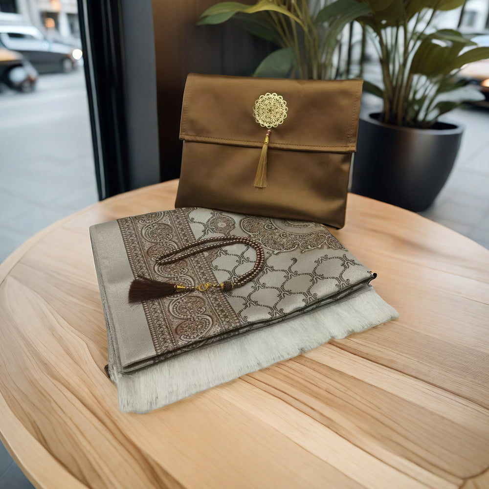 Tapis de prière Perles Ensemble Main Cadeau Sac de rangement Sac à main Cadeau Sac de voyage Tapis de prière musulman - EX-STOCK Canada