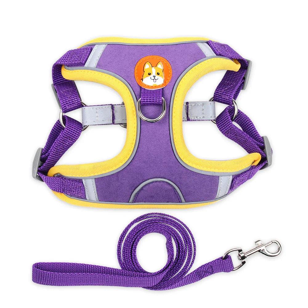 Dog Harness Cat Harness Reflective Dogs Leashs Soft Mesh Chest Strap EX-STOCK Canada