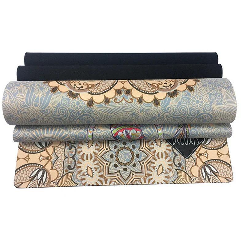 Tapis de yoga industriel en caoutchouc antidérapant avec impression en suèdeEX-STOCK Canada
