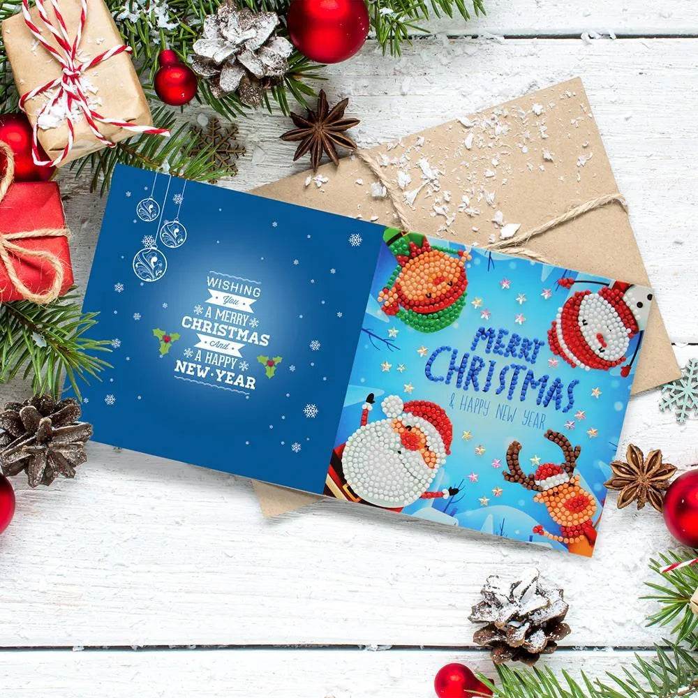 Handmade DIY Christmas Card Piece Diamond Painting - EX-STOCK Canada