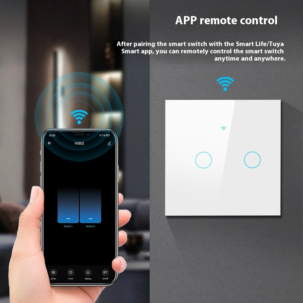 WiFi Smart Touch Switch Panel with App and Voice Control