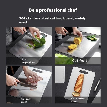 Household Stainless Steel Cutting Board Cut Vegetables EX-STOCK Canada