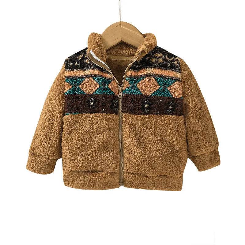 Infant Toddler Autumn And Winter Long Sleeves Zip-up Shirt Baby Leisure Warm Coat Top - EX-STOCK Canada