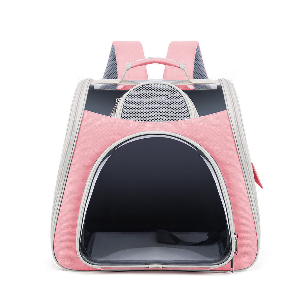 Foldable Transparent Pet Carrier Bag – Breathable Travel Bag for Cats & Small Dogs | 5 Colours
