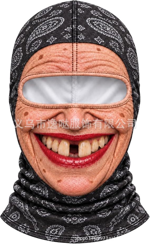 Realistic Winter Ski Face Mask Windproof Thermal Balaclava For Outdoor Sports And Parties | EX-STOCK product gallery photo 16