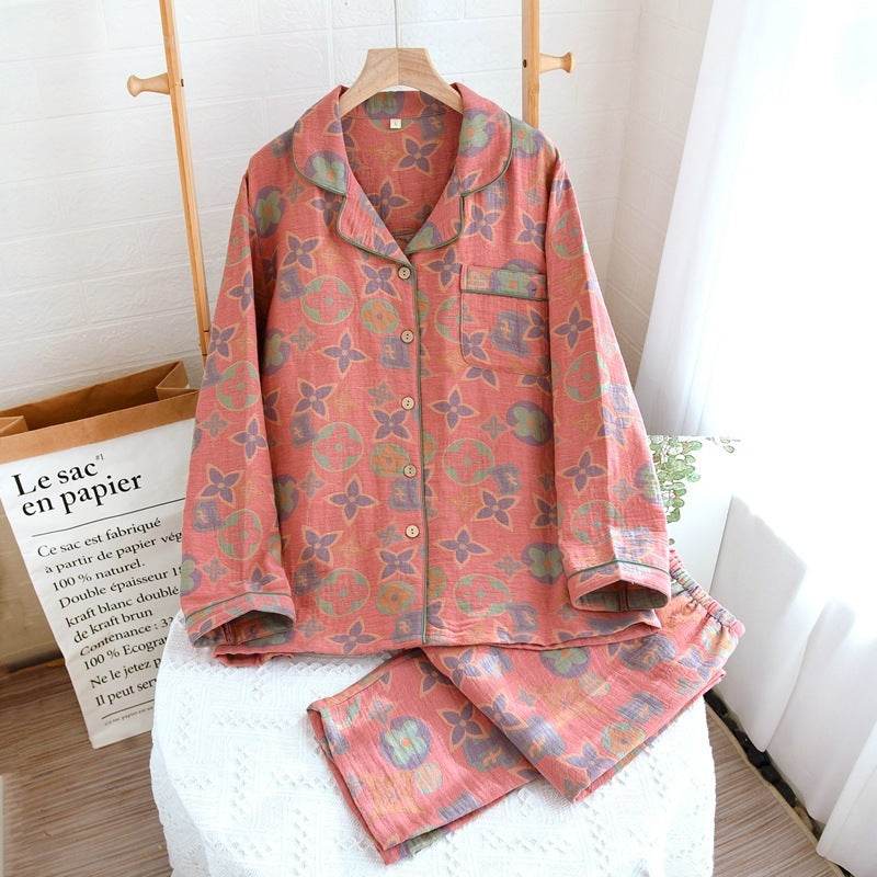 Retro New Pure Cotton Pajamas For Women EX-STOCK
