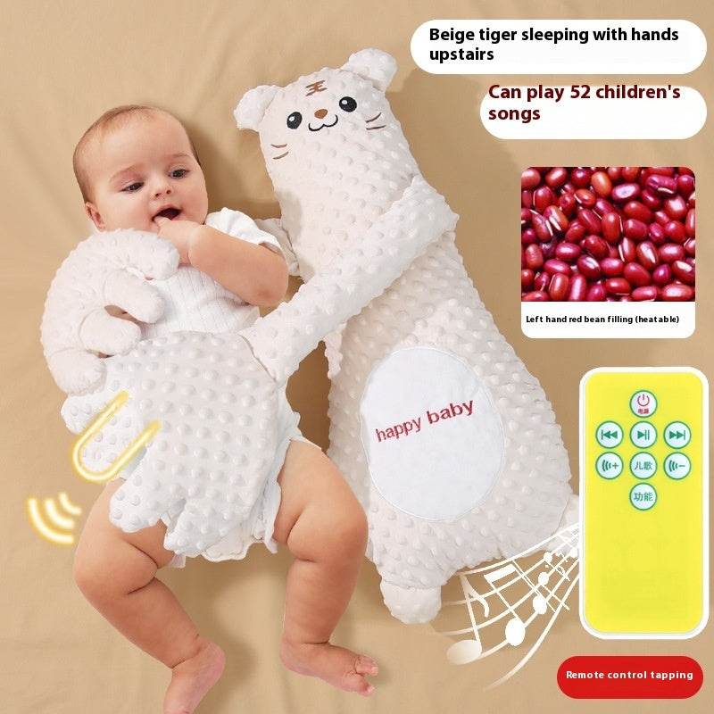 Oreiller Épuisant pour Bébé Contrôlé à Distance à Main Apaisant pour le Sommeil du Bébé Peluche Cartoon Confort pour Tout-PetitEX-STOCK Canada
