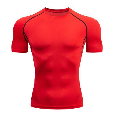 Solid color quick-drying bottoming short sleeve fitness t-shirt top - EX-STOCK Canada