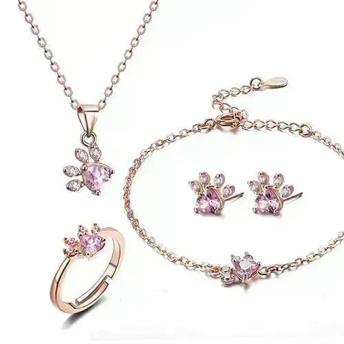 4PCS Frauen Schmucksets